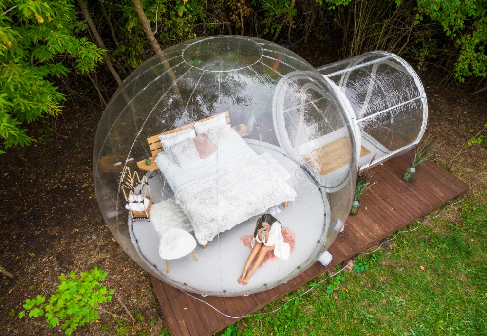 outdoor clear bubble tent