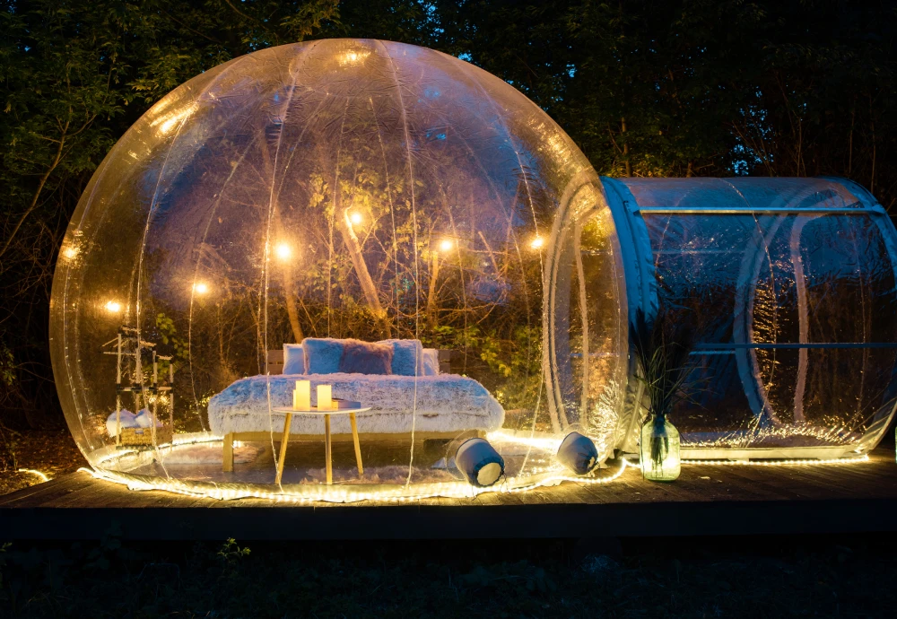 cozy bubble tent