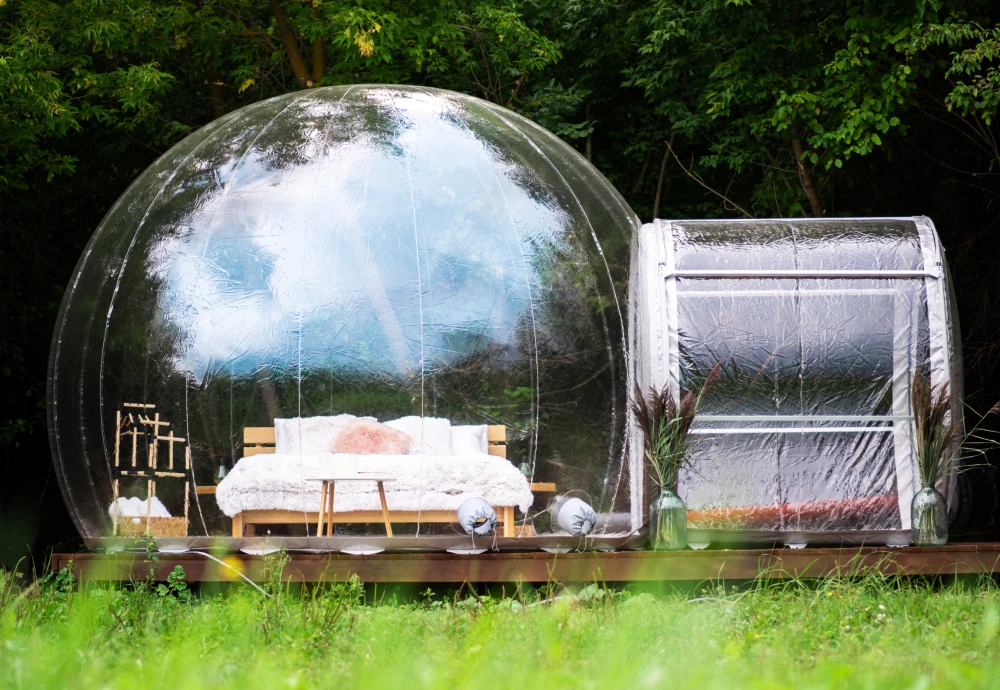 inflatable crystal bubble tent