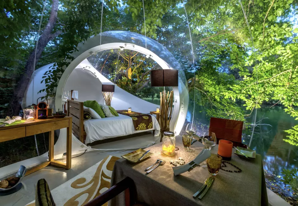 inflatable lawn tent clear bubble