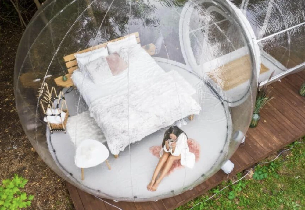 glamping bubble tent