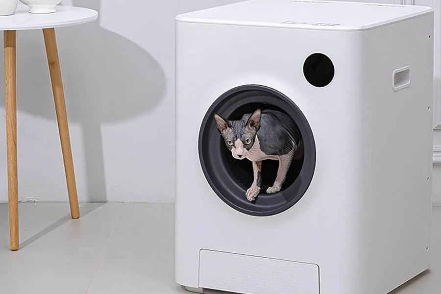 automatic self cleaning cat litter box