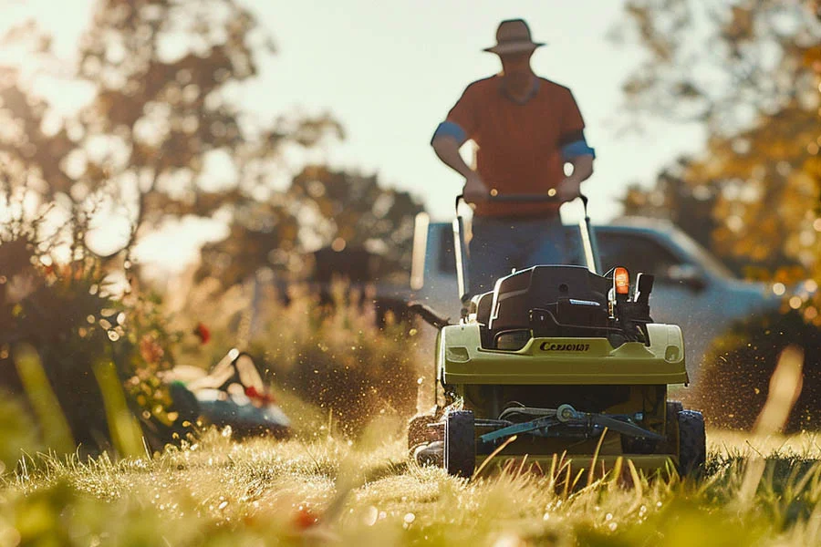 battery operated self propelled lawn mowers