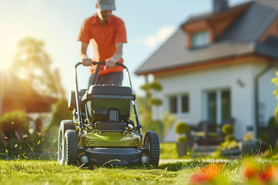 battery powered lawnmower