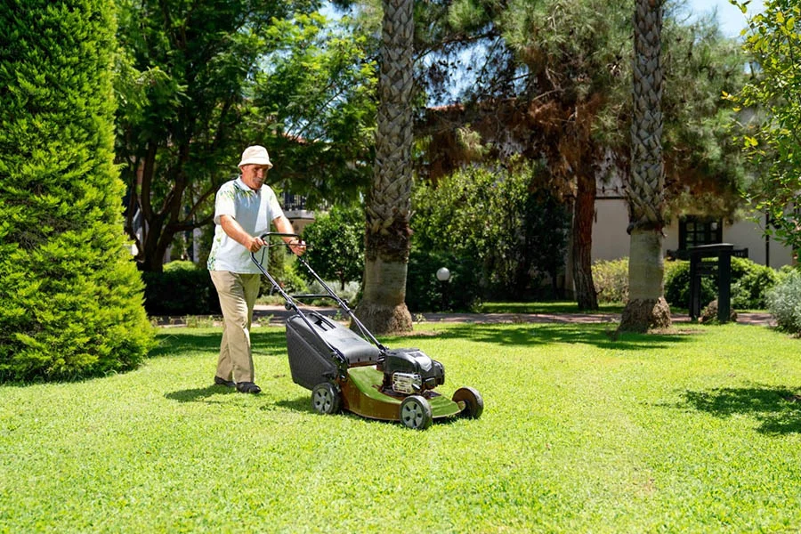 battery operated self propelled lawn mowers