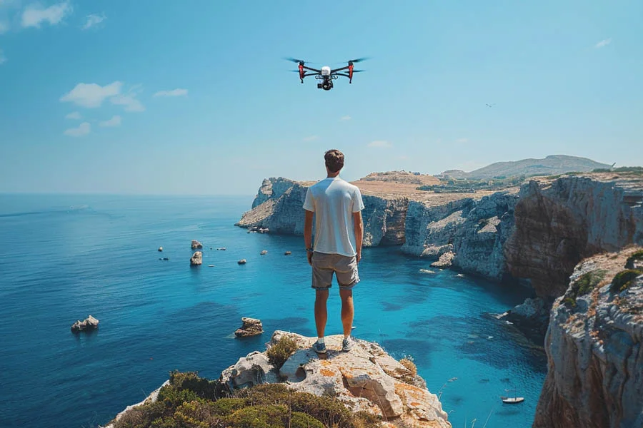 top drone camera